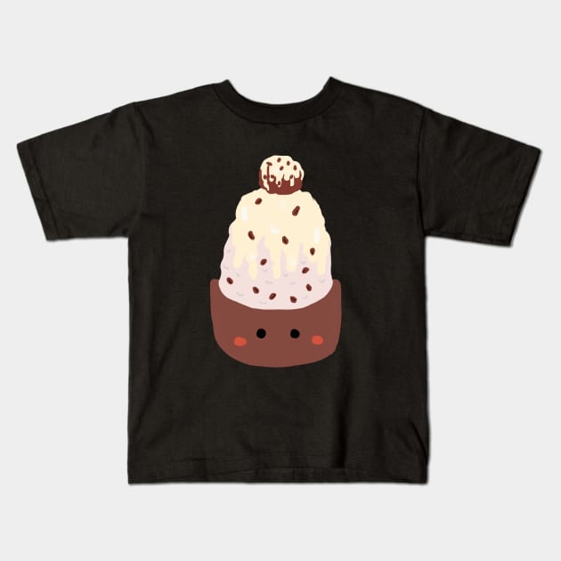 Red bean shaved ice Kids T-Shirt by artoftilly